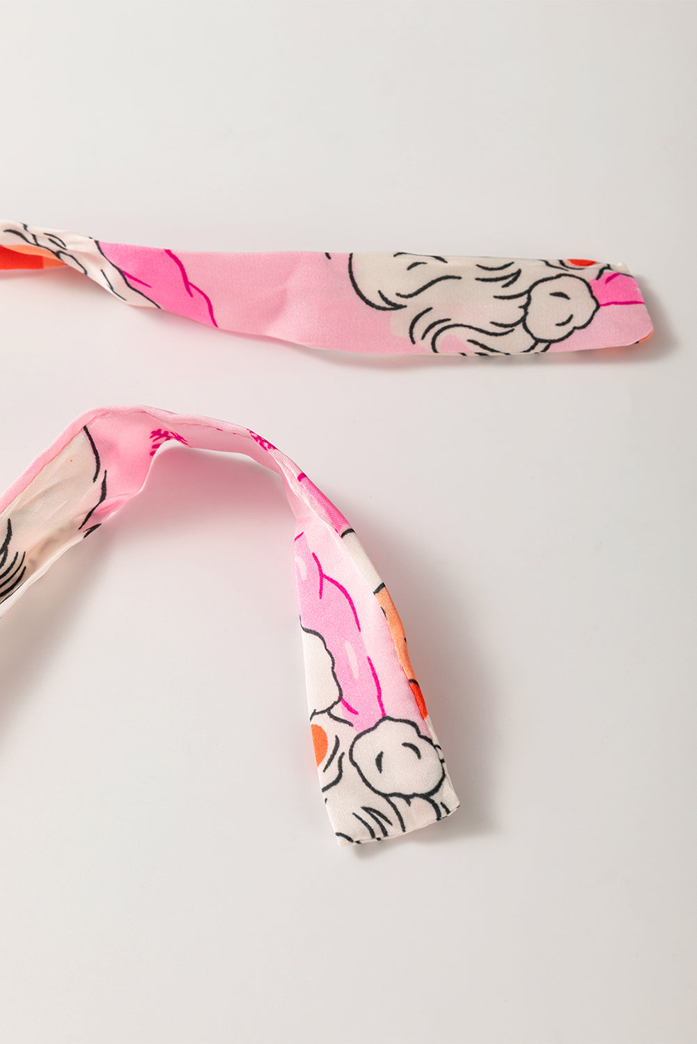 Pink Santa Claus Snowflake Long Sleeve Christmas Pajama Set