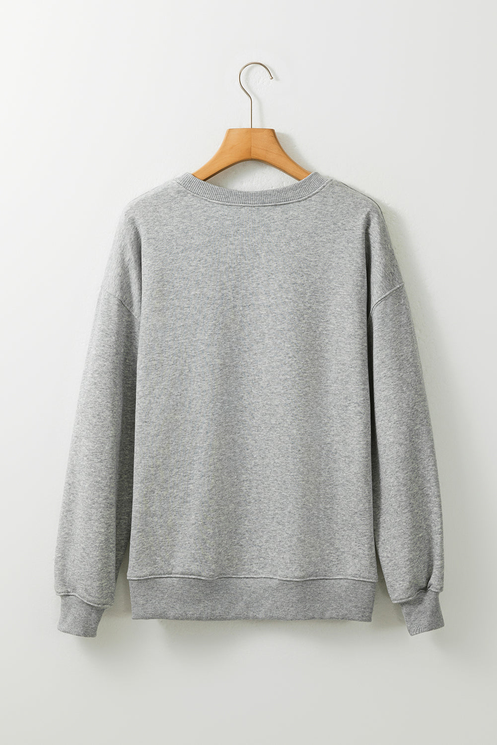 Gray Tis The Fall Season Pumpkin Football Graphic Sweatshirt