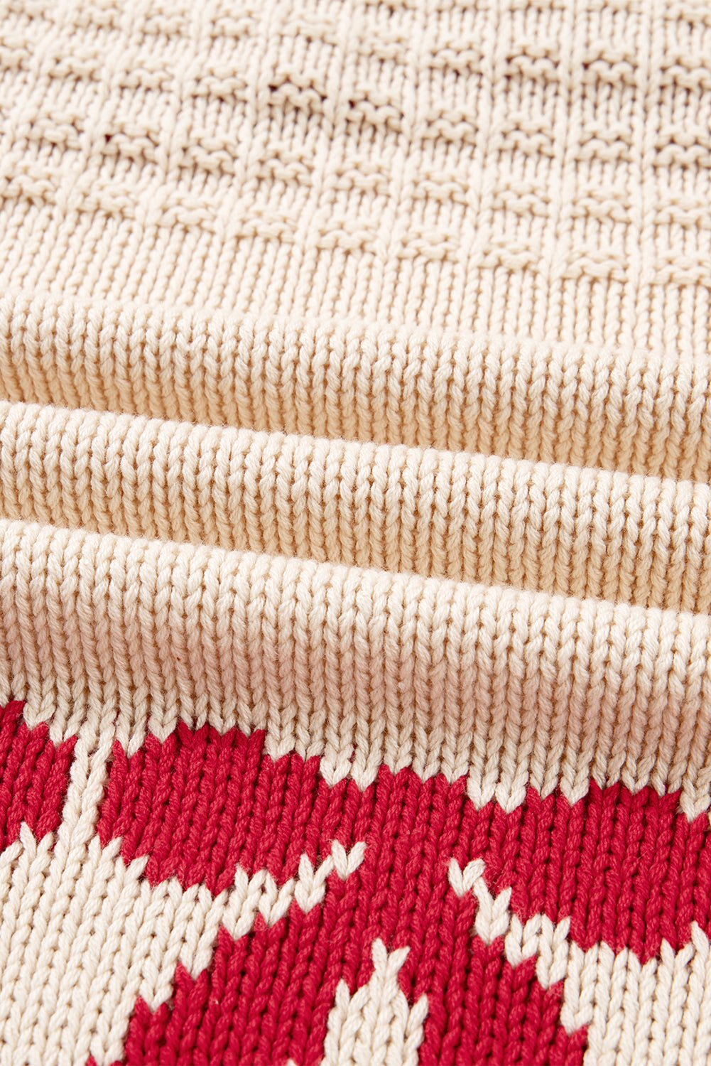 Bow Pattern Textured Open Front Baggy Cardigan