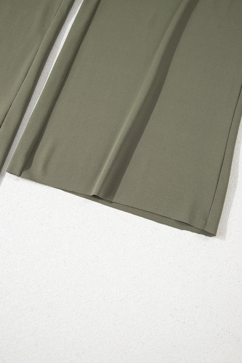 Raw Hem Loose Tee and Wide Leg Pants Set