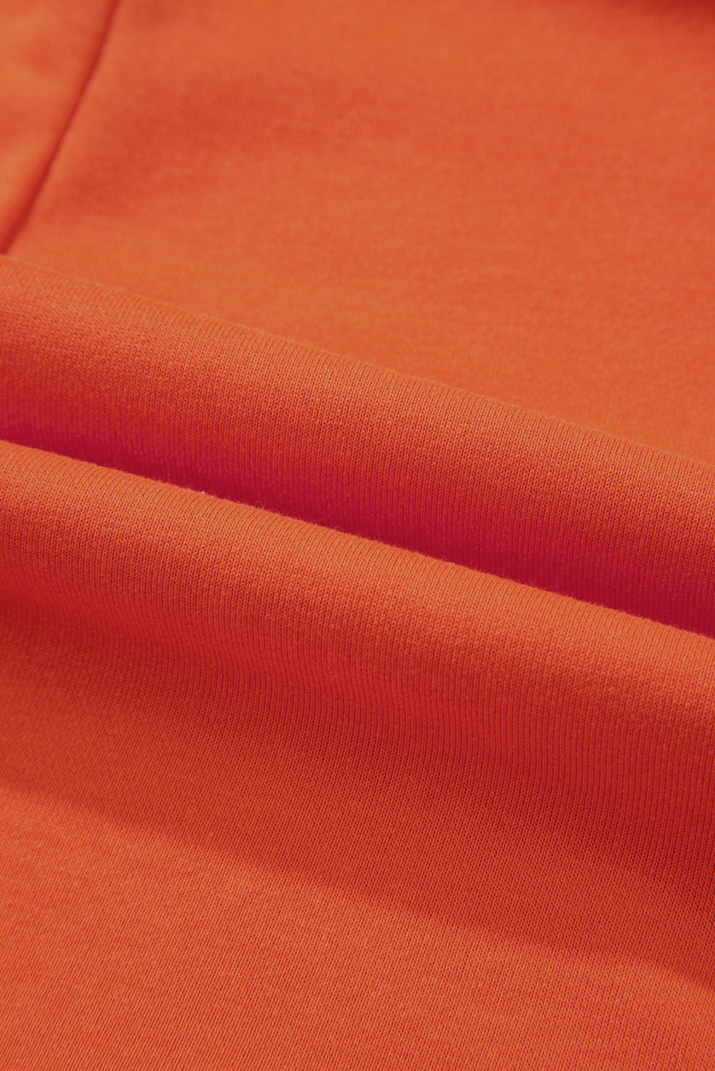 Orange Two-tone Short Sleeve V-Neck Patched Pocket Loose Romper