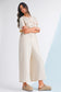 Patchwork Pocket Short Sleeve Jumpsuit