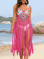 Fringe Spaghetti Strap Cover-Up