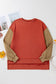 Gray Two Tone Patchwork Drop Shoulder Pullover Sweatshirt