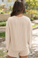 Twisted Rib Sequin Pumpkin Patched Long Sleeve Pullover and Shorts Set