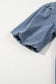 Bow Front Puff Sleeve Denim Babydoll Dress
