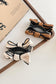 Chestnut Contrast Color Bow Hair Claw Clip