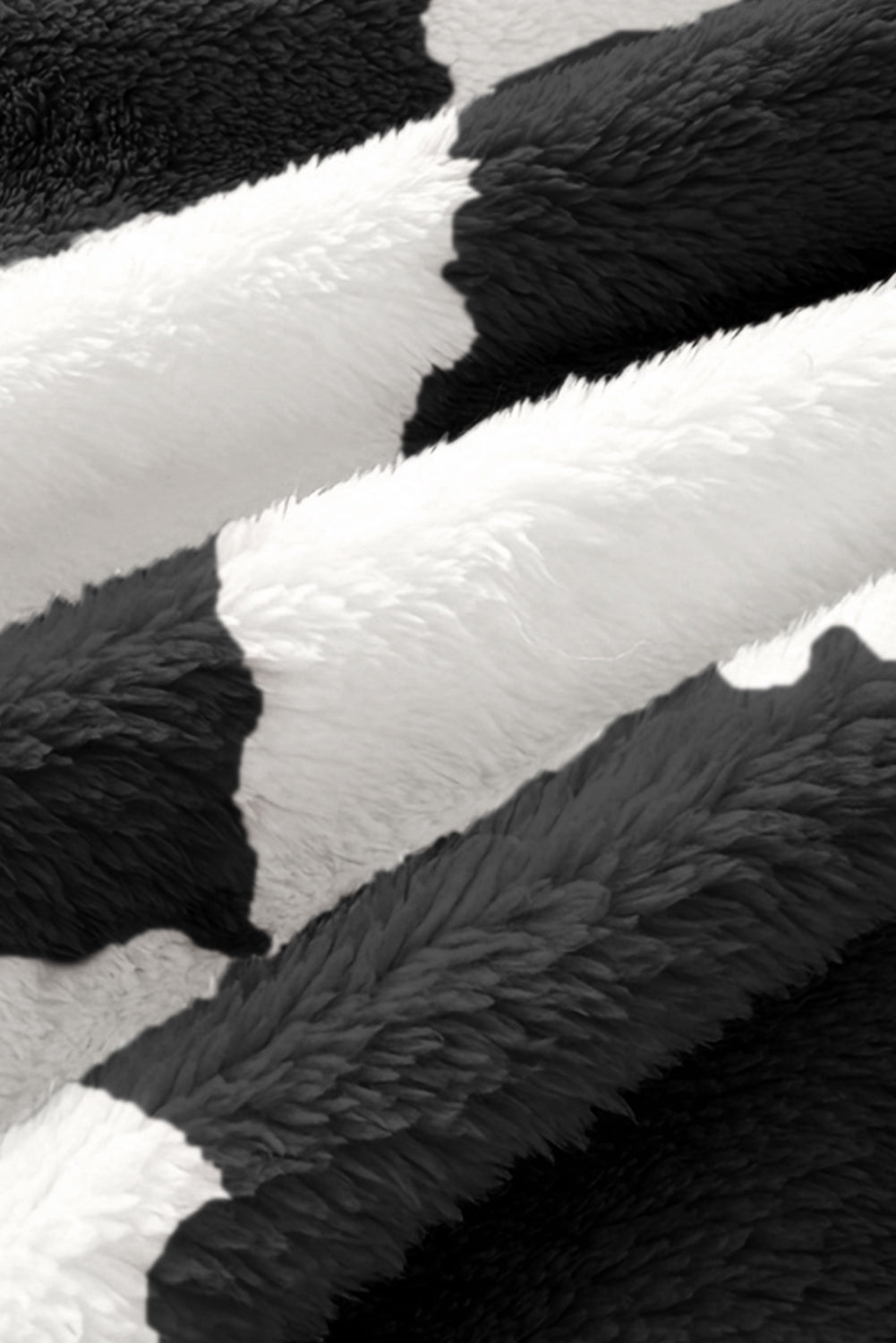 Black Checkered Fluffy Fleece Blanket