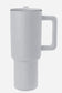 Black Frosted Stainless Handle Large Vacuum Cup with Straw 1200ml