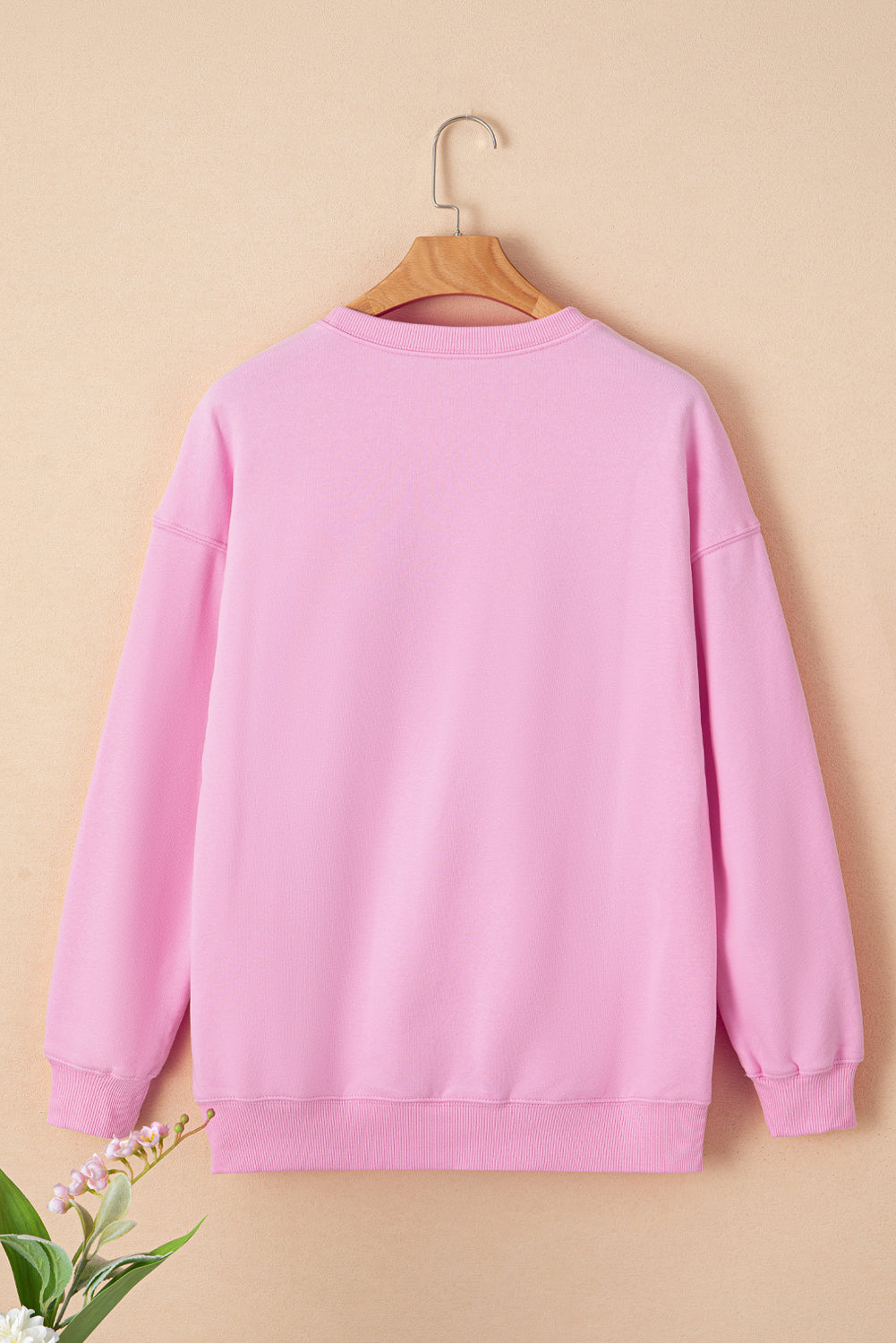 Pink Merry Every Thing Tinsel Slogan Sweatshirt