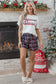 Mama Claus Plaid Letter Tee Nutcracker Shorts Two Piece Pajama Lounge Set