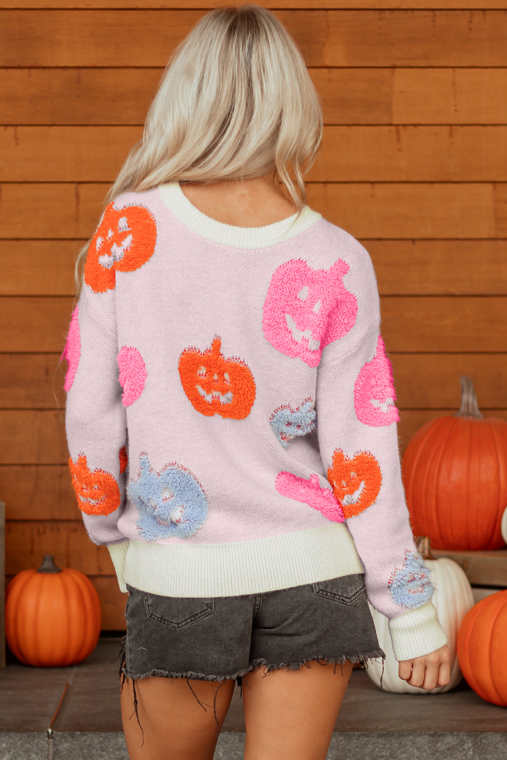 Halloween Cute Pumpkin Pattern Sweater