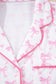 Pink Bow Print Long Sleeve Shirt and Pants Soft Pajama Set