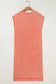 Mineral Wash Pocketed Cotton T-Shirt Dress
