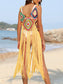 Fringe Spaghetti Strap Cover-Up