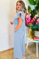 Textured Ruffle Sleeve Zip Top & Wide-Leg Pants Set