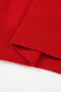 Red Merry Snowflake Pattern Christmas Turtleneck Sweater