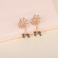 Spider Rhinestone Alloy Earrings