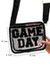 Fiery Red Chenille GAME DAY Pattern Clear Bag