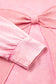 Waffle Knit Mineral Wash Pullover with Bow Detail