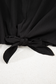 Black Knot Waist Sleeveless Top & Wide Leg Pants Two-Piece Set