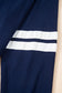 Navy Blue Varsity Stripe Detail Drop Shoulder Pullover Mini Skirt Set