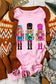 Pink Cute Nutcracker Printed Graphic Drop Shoulder Christmas Sweatshirt
