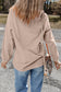 Twisted Rib Chenille Halloween Pumpkin Patched Graphic Sweatshirt