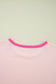 Pink Color Block Sleeve Round Neck Oversize Top