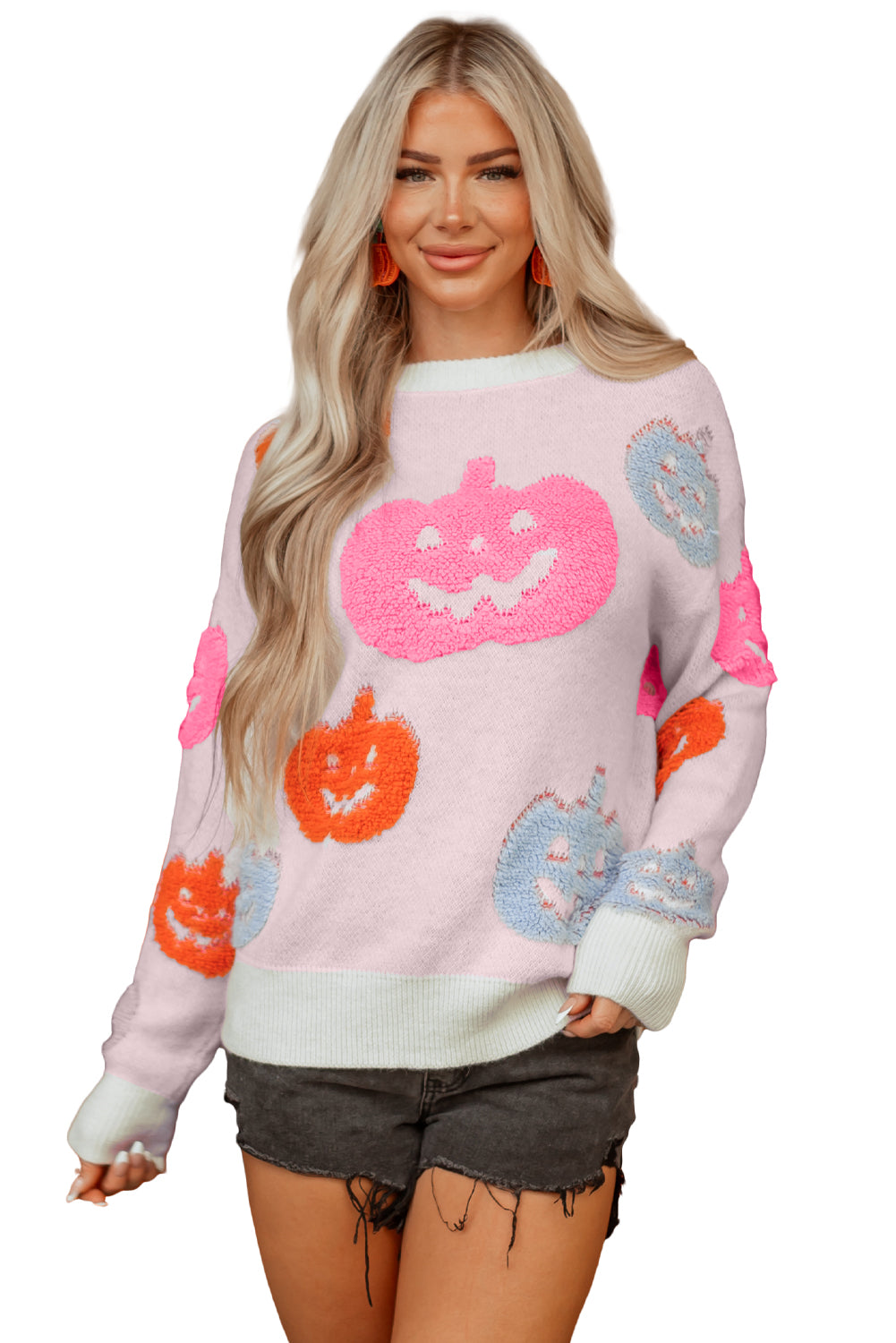 Halloween Cute Pumpkin Pattern Sweater