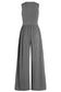 Round Neck Sleeveless Jumpsuit with Pockets