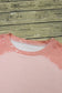 Pink Bleached Round Neck Pullover Sweatshirt