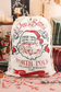 White Santa Claus Drawstring Closure Christmas Gift Bag