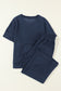 Textured Lounge Set – Relaxed Fit Tee & Drawstring Pants