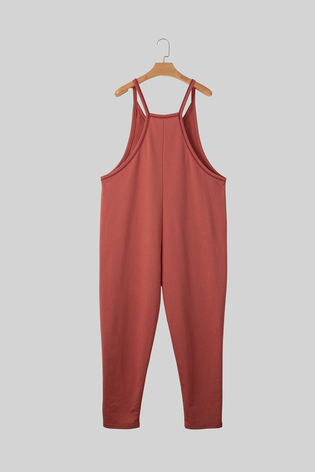 Solid Loose Fit Harem Jumpsuit