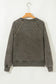 Lace Patchwork Detail Notched Neck Mineral Wash Baggy Sweatshirt