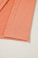 Grapefruit Orange Colorblock V Neck Slits Oversized Top