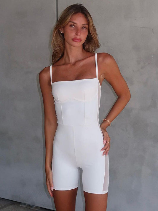 Square Neck Spaghetti Strap Romper