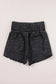 High Waist Raw Hem Denim Shorts