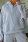 Beau Blue Half Zip Thumbhole Sleeve Hoodie Active Pants Two Piece Set