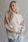 Striped Contrast Patchwork Oversized Sweatshirt