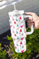 White Christmas Tree Printed 40oz Tumbler Cup