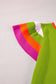 Color Block Round Neck Knit Top