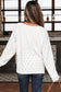 Embroidered Patchwork V-Neck Top – White