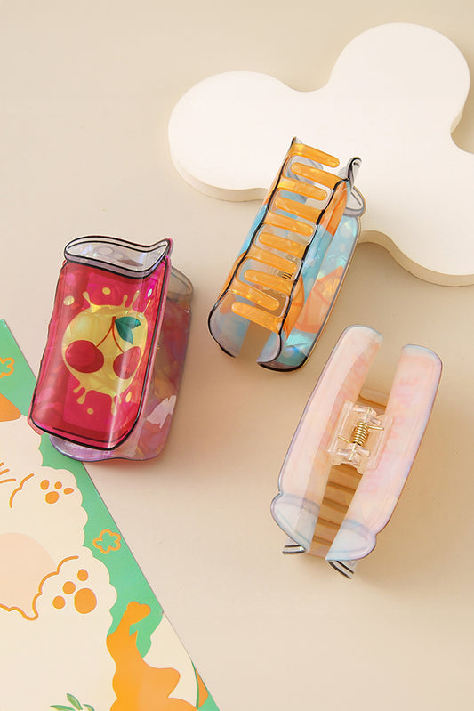 Pineapple Soda Can PVC Hair Claw Clip