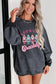 Gray Lets Get Cracking Nutcracker Corded Graphic Sweatshirt