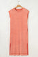 Mineral Wash Pocketed Cotton T-Shirt Dress