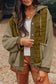 Beige Quilted Textured Patchwork Hooded Jacket