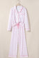 Pink Bow Print Long Sleeve Shirt and Pants Soft Pajama Set