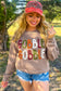 Gobble Letter Graphic Thanksgiving Sweatshirt